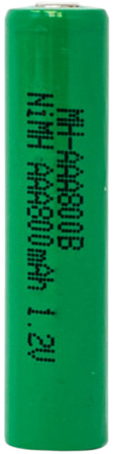 AAA 1.2 Volt 800mAh NiMH - Flat Top - 12 Pieces