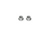 T195 - ALU FLANGE COLLAR M3x4x3.3mm (Silver/2pcs)