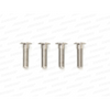 B01310ST - M3X10MM TITANIUM SLIM HEAD SCREW (4PCS)