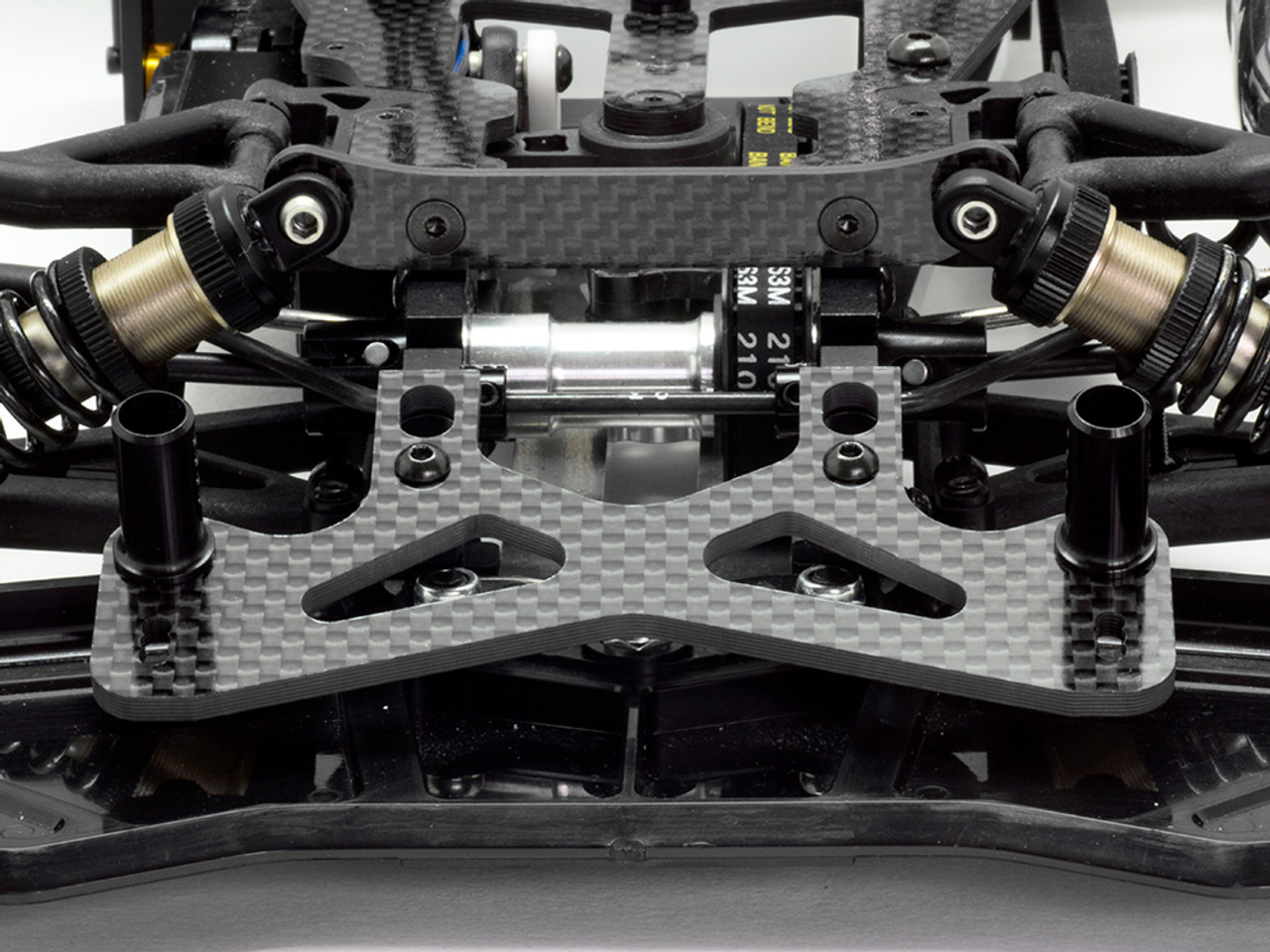 FRONT BODY MOUNT SET (CARBON GRAPHITE)