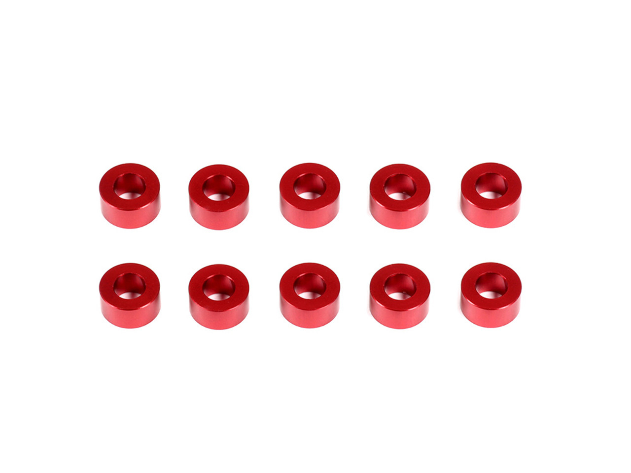 ALUMINUM WASHER 3X6X3MM (RED/10PCS)