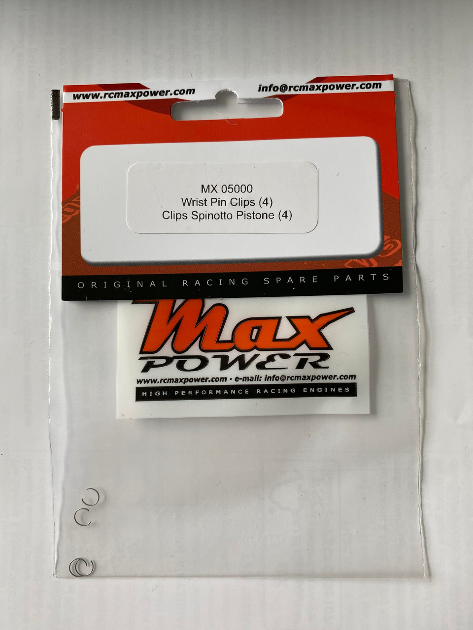 Max Power Wrist Pin Clip- 3.5cc