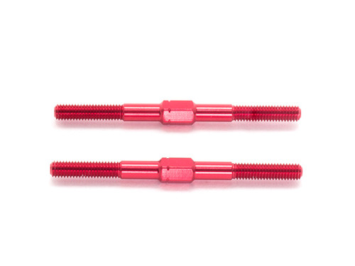 T057 - ALU TURNBUCKLE M3x42mm (Red/2pcs)