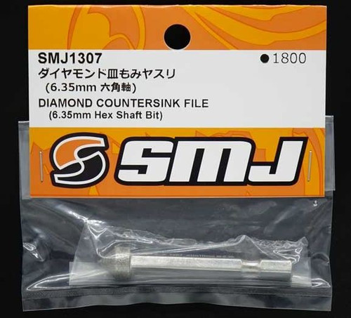 SMJ DIAMOND COUNTERSINK FILE (6.35mm Hex Shaft Bit)