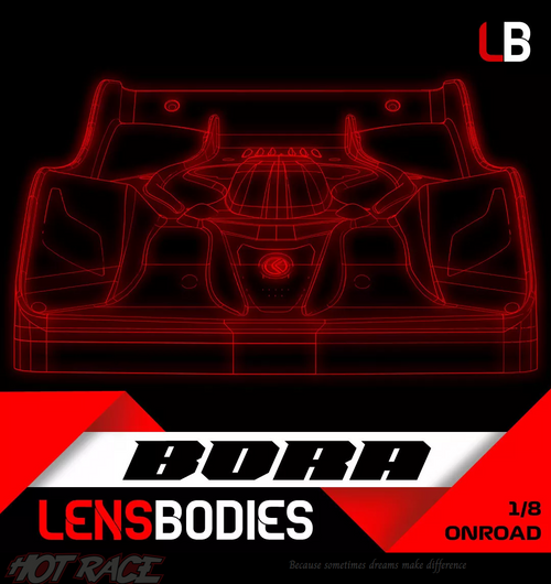 1/8 On-road Body Bora (Standard)
