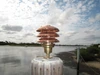 Copper nautical pagoda light