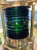 Bronze Piling Nautical Dock Light - Dark Green Lens