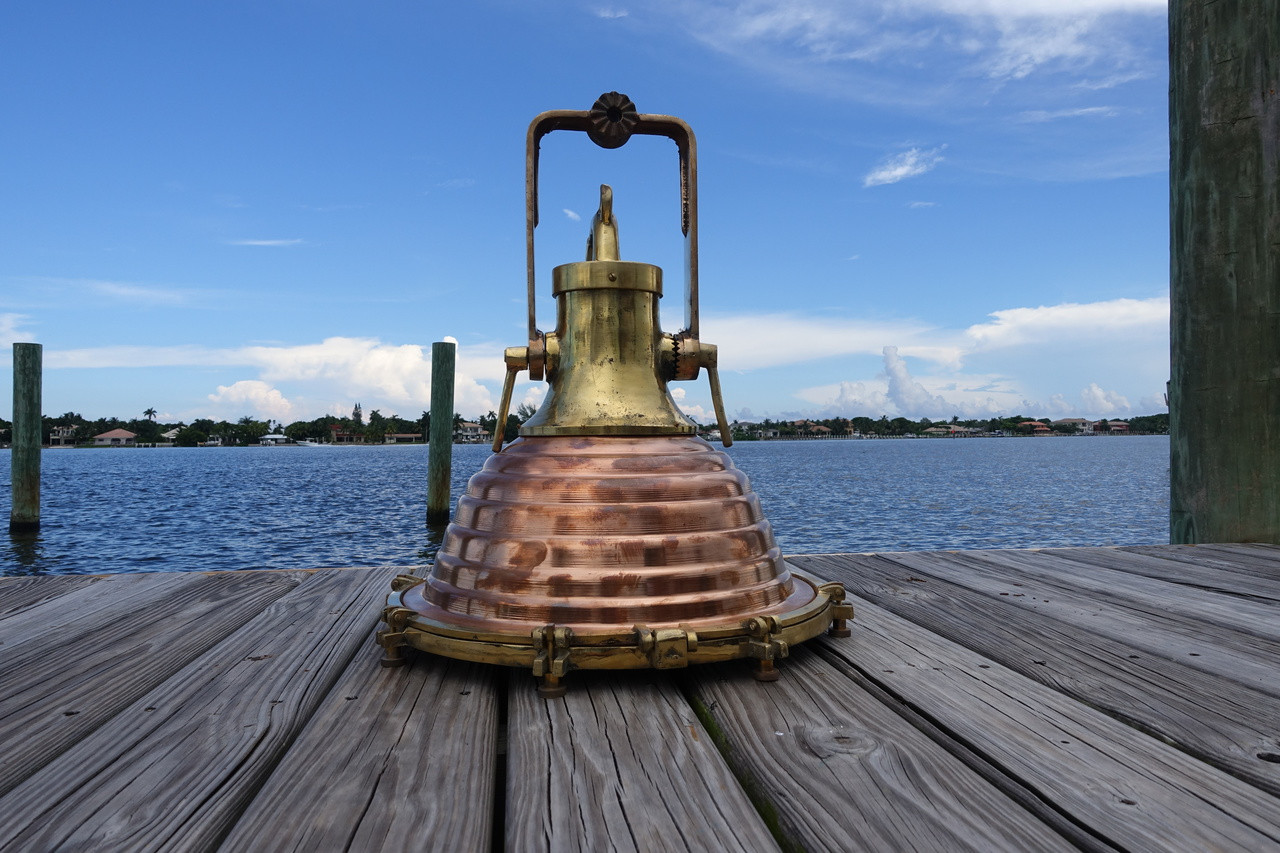 Copper/Bronze Cargo Fox light Ship's hanging spotlight-Large