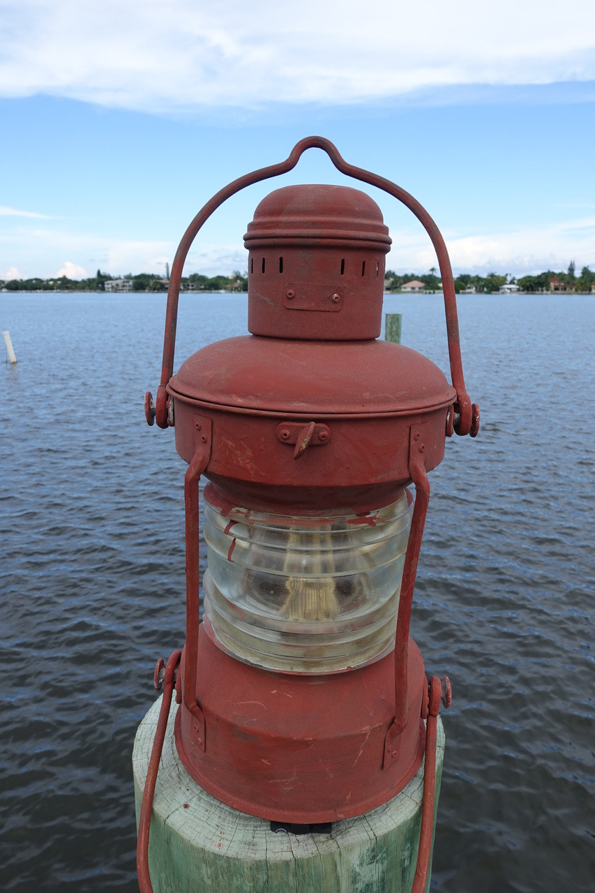 Large Nautical Decor Galvanized Anchor Lantern-Primer color