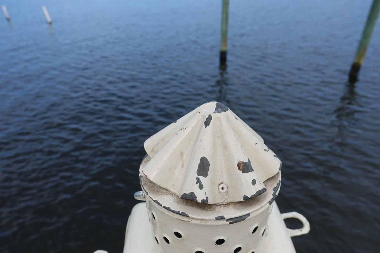 Vintage Antique White Masthead Lantern