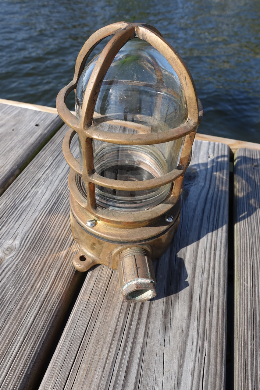 Straight Passageway Bronze Ship's Light