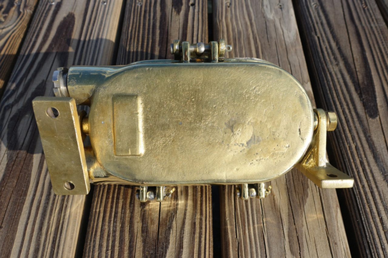 brass nautical oval bulkhead light