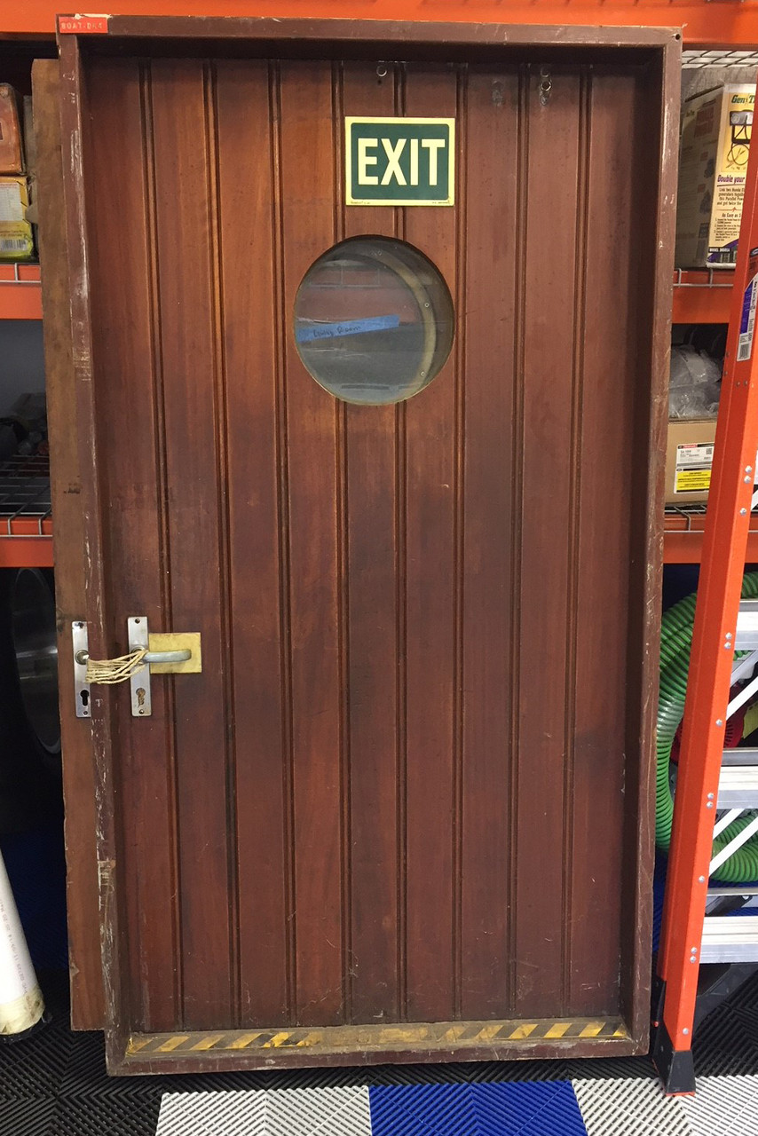 mahogany ship door