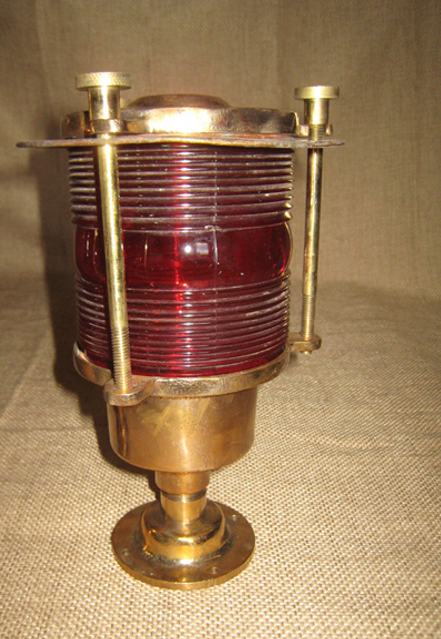 British Red lens pedestal light - you will receive a pair of matching  lights