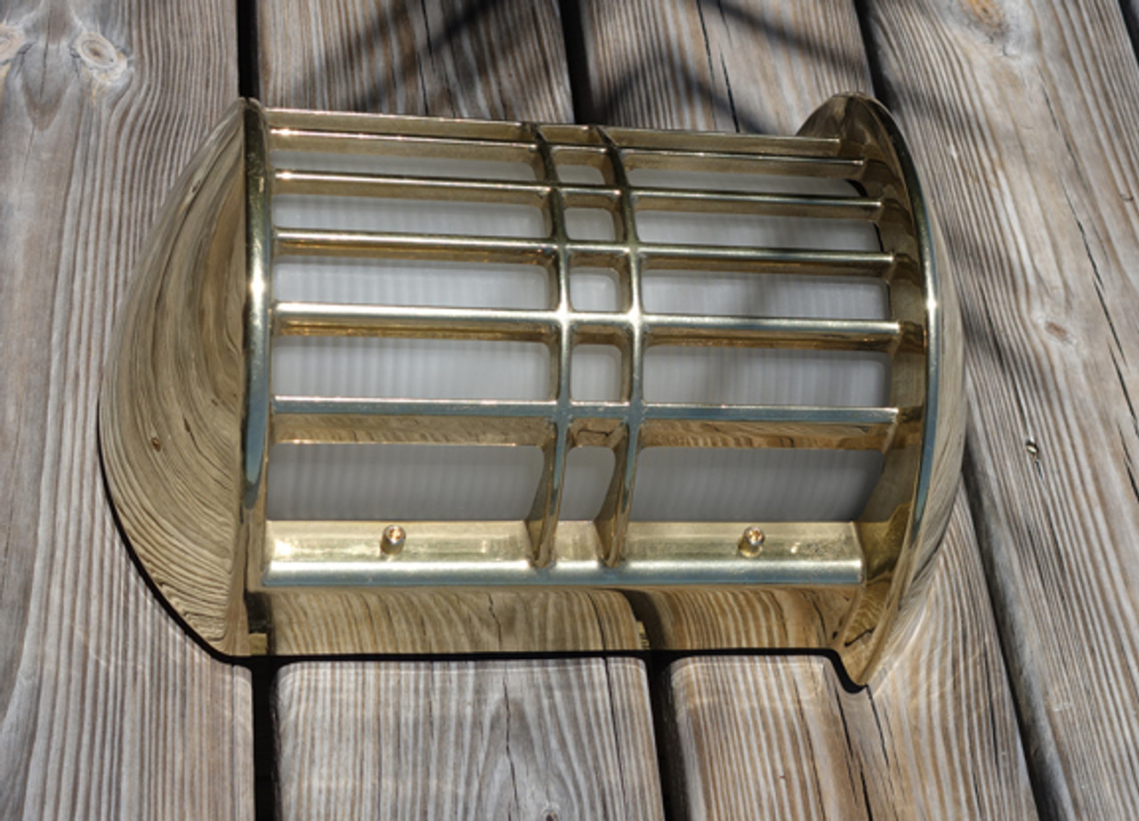 Brass Admiral nautical marine wall sconce