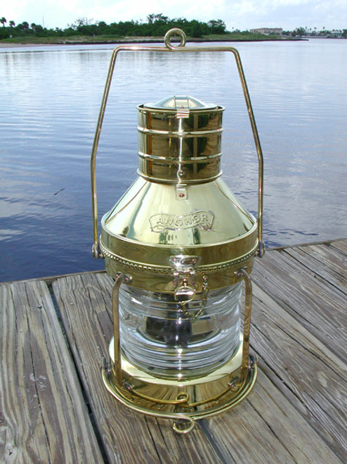 Nautical Brass Anchor Ship's Light-18 - Dock Lights