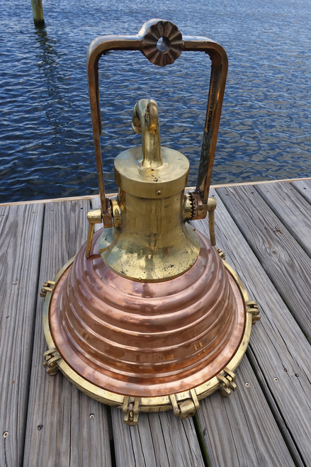 Copper/Bronze Cargo Fox light Ship's hanging spotlight-Large