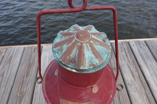 Galvanized XL Anchor Ship's light-Red