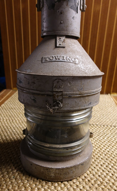 Vintage "Towing" nautical masthead ship's lantern