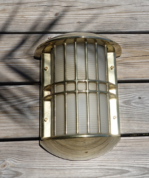 Brass Admiral nautical marine wall sconce Brass Admiral nautical marine wall sconce