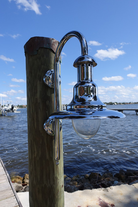 Aluminum Mini Wharf Pole Fish Attracting Nautical Dock Light - Dock Lights