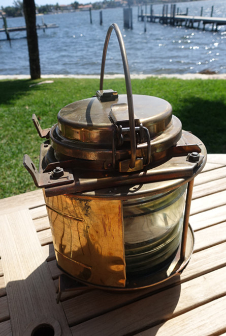 Vintage Brass Ship's wall light