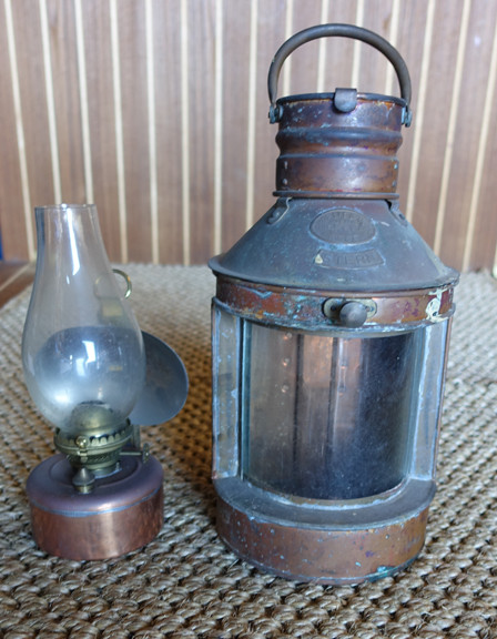 Vintage Copper Stern Lantern- 