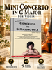 Mini Concerto in G Major beginner violin book with 3 movements, backing tracks and video tutorials