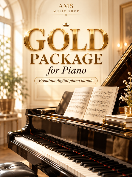 Learn to Play the Piano Gold Package with 7 digital books and Lessons 1 to 40