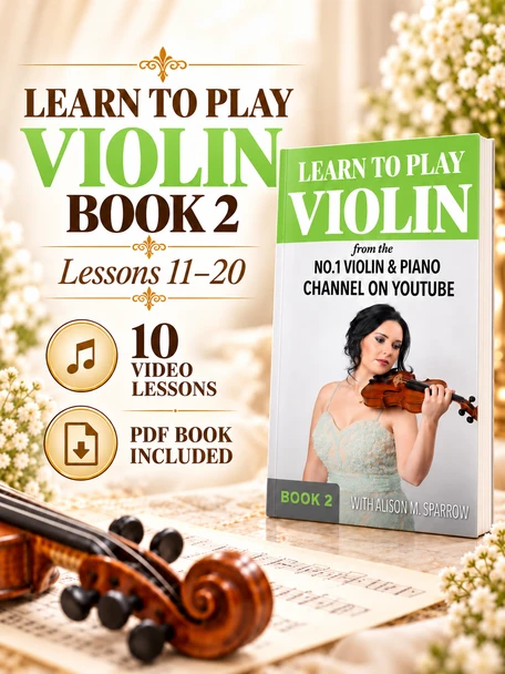Learn to Play the Violin Book 2 PDF covering Lessons 11 to 20