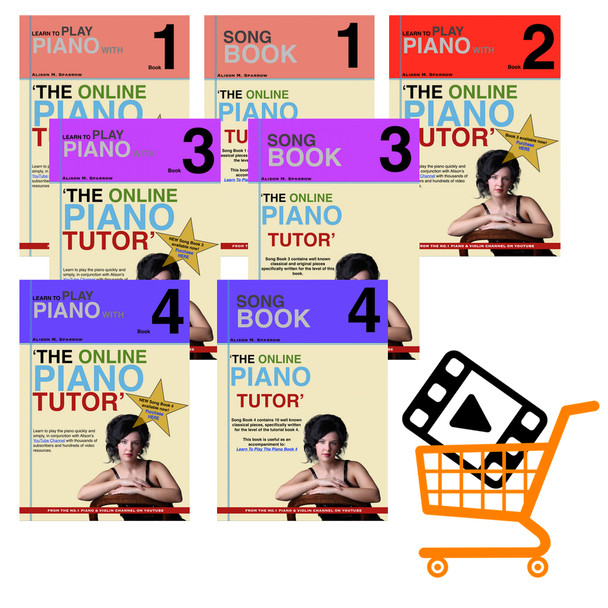 Learn To Play The Piano Books 1 - 4 | COMPLETE COLLECTION + VIDEOS (Download Only)