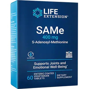 SAMe (S-adenosyl-methionine), 400 mg 60 enteric coated tablets SAMe (S-adenosyl-methionine), 400 mg 60 enteric coated tablets