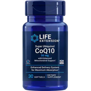 Super Ubiquinol CoQ10 with Enhanced Mitochondrial Support, 50 mg, 30 softgels