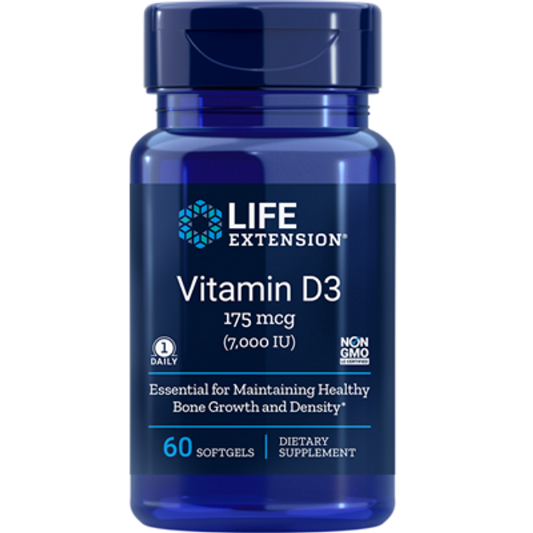 Vitamin D3, 7,000 IU, 60 softgels