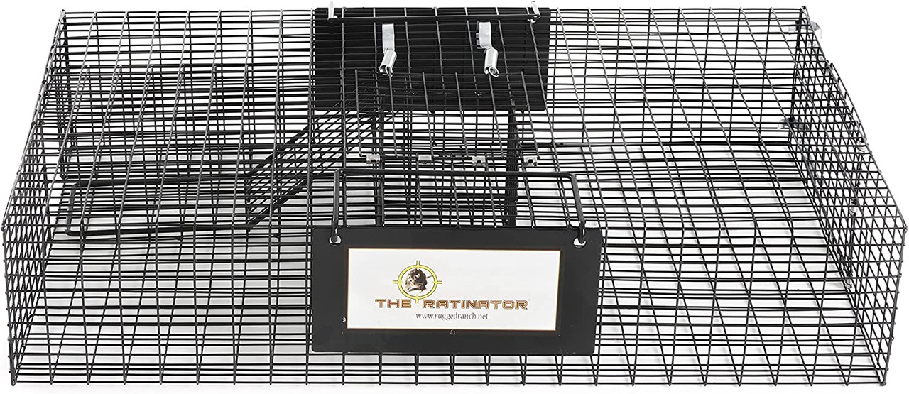 Rugged Ranch Mousinator Live Mouse Rodent Small Animal Metal Wire Trap Pest  Control Cage, Black - Duncans Family Farm Store