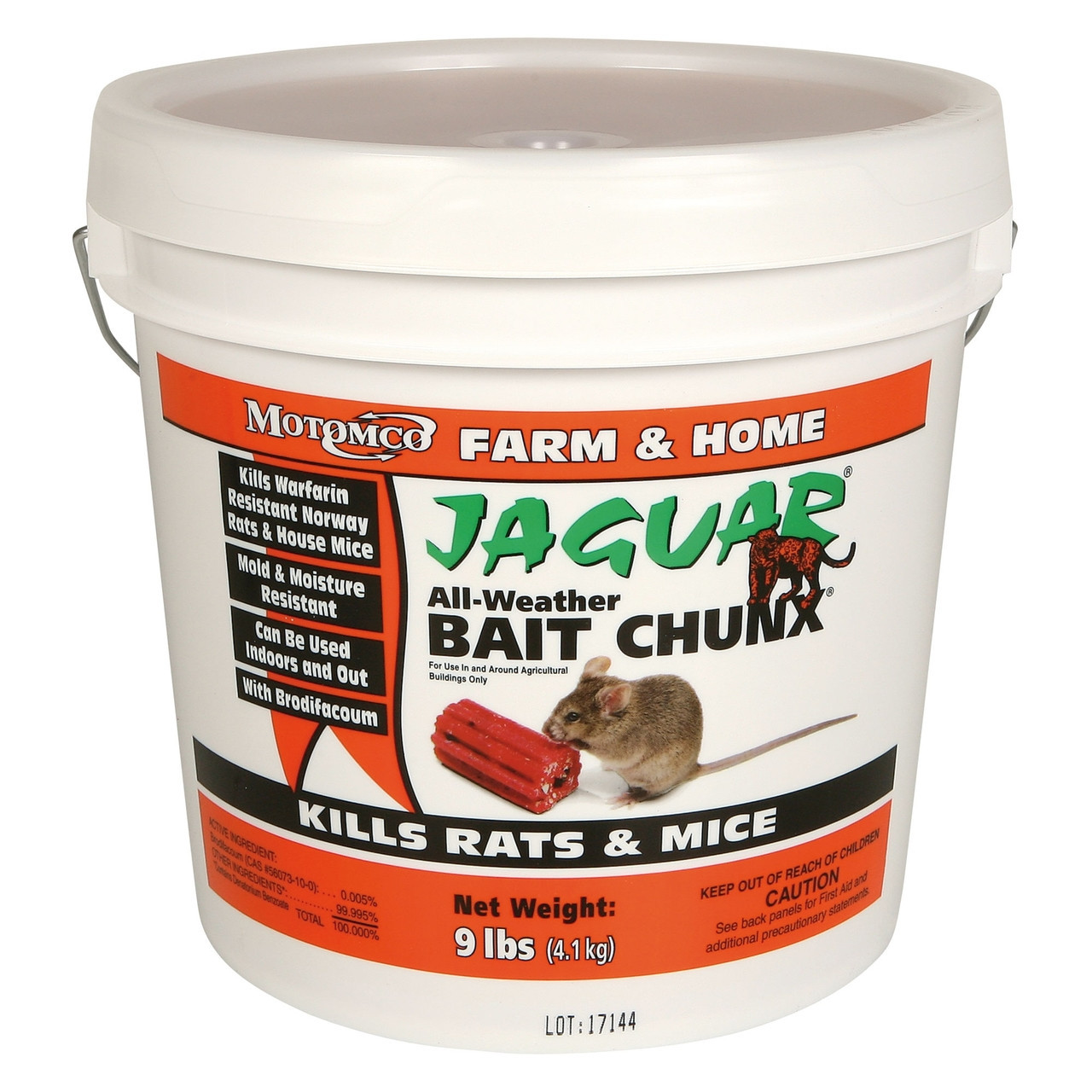 Jaguar® All-Weather Rat Bait Chunx® Bucket - 18 lbs - Duncans