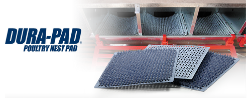 Gray Washable Plastic Nest Pads -  6 Pack - MADE IN USA