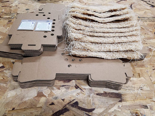 Baby Chick Shipping Box Kit - 10 Boxes, 10 Excelsior Pads - 2 Grogel