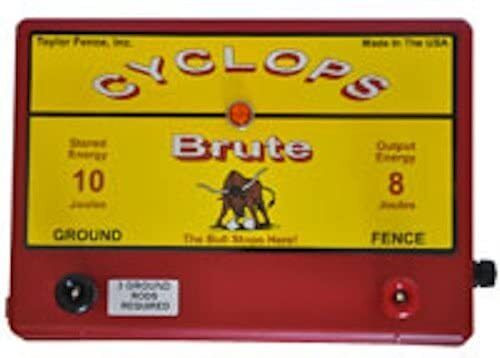  Cyclops Brute - 8 Joule Fence Charger - DC 12 VOLT - MADE IN USA