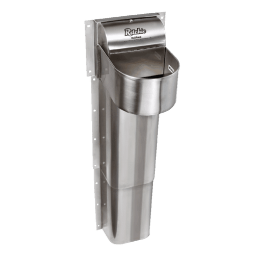 Stop carrying buckets of water to your horses. The wall mounted StallFount 125 delivers fresh, clean water to your horse using Ritchie’s time proven valve for on demand rapid refill. For freeze protection the StallFount 125 adds a thermostatically controlled 125 watt trough heater and supply line heat cable and an adjustable insulated shroud to protect the fountain and supply line from freezing. Constructed with smooth edges of brushed 304 stainless steel for long lasting durability and function. Featuring a removable drain plug for cleaning and a flip top cover for easy maintenance.