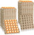 130 Pack Egg Cartons Crates Bulk - 30 Cell Pulp Fiber Egg Flats Reusable Stackable Cardboard Tray for Home Storing Packing Roach Colony Soundproofing
