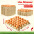 130 Pack Egg Cartons Crates Bulk - 30 Cell Pulp Fiber Egg Flats Reusable Stackable Cardboard Tray for Home Storing Packing Roach Colony Soundproofing
