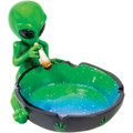 FUJIMA ASHTRAY GREEN ALIEN - LT180