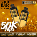 Gold Bar Max Nixodine Pre-filled Replacement Pod (50000 Puffs)