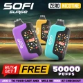 Sofi Surge Zero Nicotine Disposable (50000 Puffs) - Buy 1 Get 1 Free