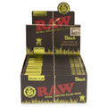 RAW Rolling Papers 50PK - King Size Slim Black Organic Hemp