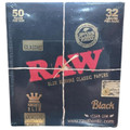 RAW Rolling Papers 50PK - King Size Slim Black Classic