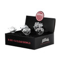 Hillside Bubble Bowl 14MM 6PK Clear Box