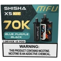 MFU SHISHA X5 Hookah Disposable (70000 Puffs) Blue Purple Black