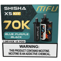 MFU SHISHA X5 Hookah Disposable (70000 Puffs) Blue Purple Black